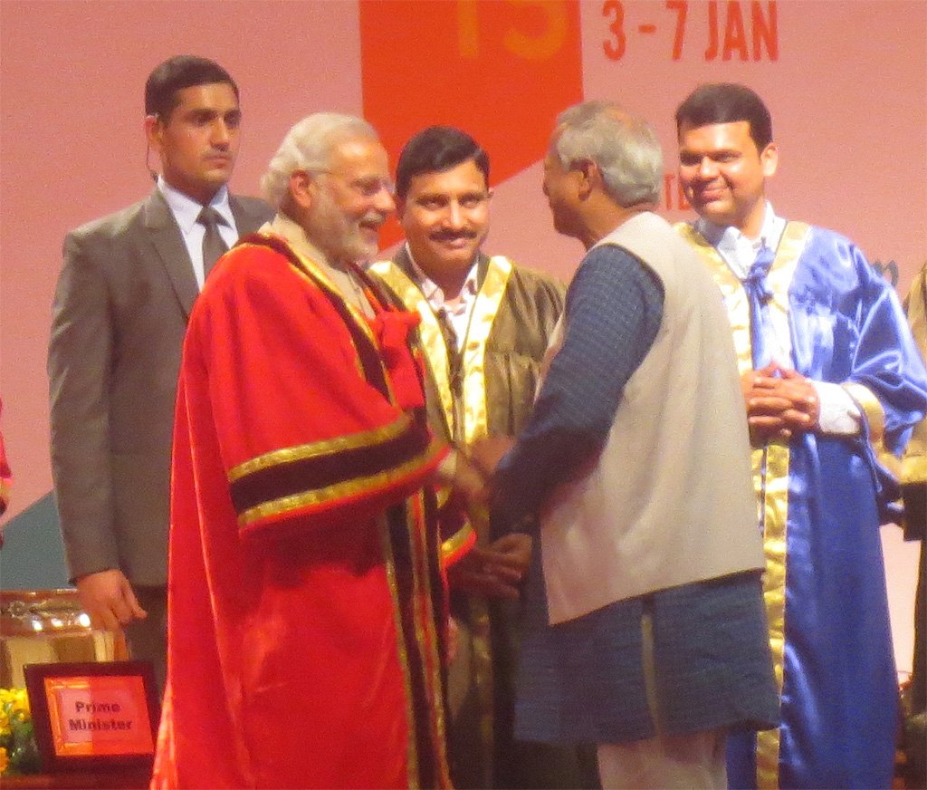 Yunus honored by Prime Miniser Narendra Modi