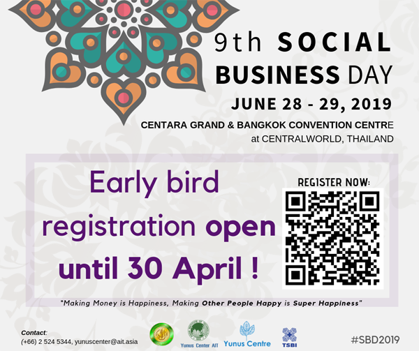 SBD2019 : EARLY BIRD DISCOUNT ENDS ON 30 APRIL 2019 